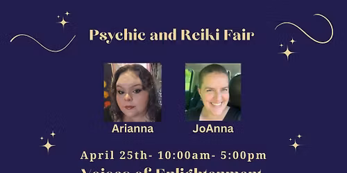 Psychic and Reiki Fair with Ari, JoAnna, and Zach