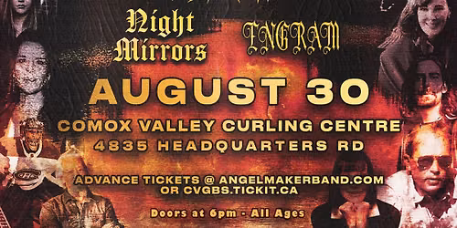 ANGELMAKER Canadian Heritage Tour with BAYONET DISMEMBERMENT and locals Night Mirrors and Engram