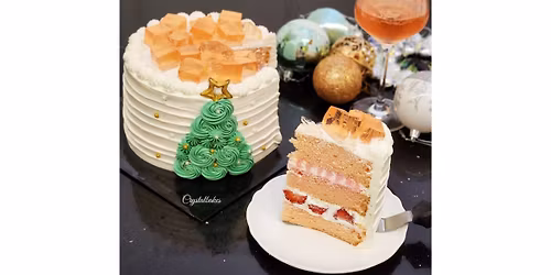 Ros\u00e9 Wine Champagne Cake