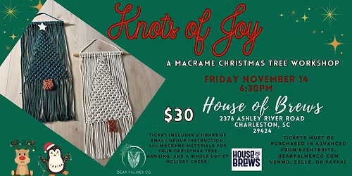 Knots of Joy- A Macrame Christmas Tree Workshop