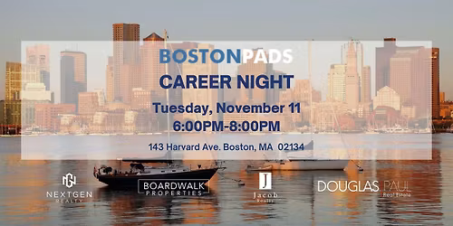 Boston Pads Career Night Fall 2025