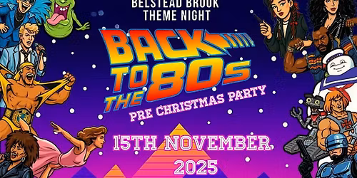 Back to the 80s Theme Night 15th November 2025