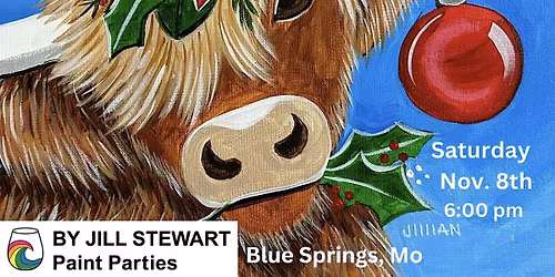 Holiday Cow Paint Party