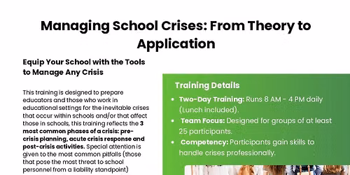 Managing School Crises