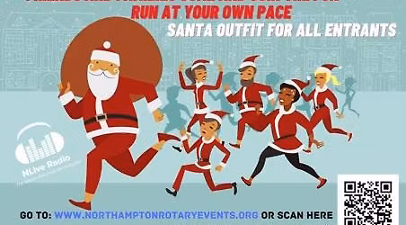 Northampton Rotary Charity Santa Fun Run