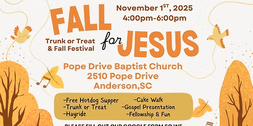 Fall Festival Trunk or Treat