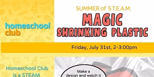 Homeschool Club: Magic Shrinking Plastic