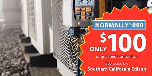 Refrigerant-Side Performance class in Anaheim, CA - Sponsored by SCE