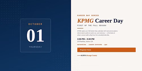 ALPFA OC Career Day Series | KPMG Career Day