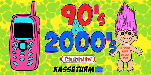 90's & 2000's Clubhits auf 3 Floors: DANCE \/ HIP HOP \/ ROCK