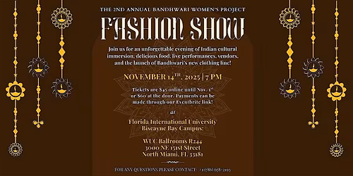 2nd Annual Bandhwari Women's Project Fashion Show