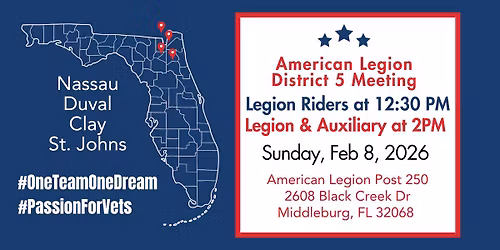 5th District Meeting ALR LEG ALA | Post 250 | Middleburg, Florida