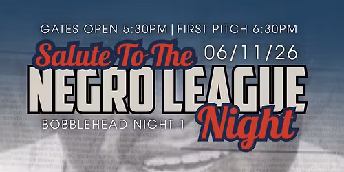 Salute to the Negro League Night