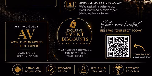 Peptide Education Night: Longevity, Recovery & Performance