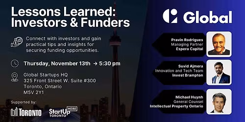 Lessons Learned | Investors & Funders