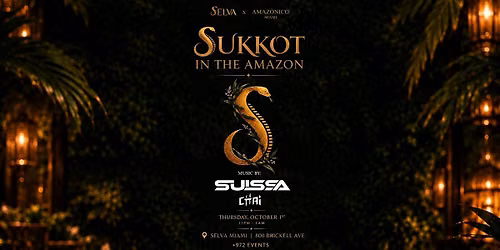 Sukkot in the Amazon @ Selva Miami (Amazonico) Thursday 10\/1
