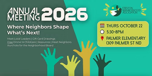 CNA Annual Meeting: Where Neighbors Shape What's Next!