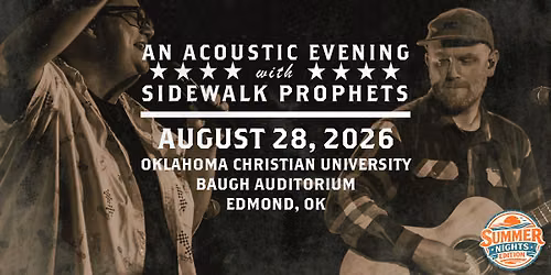 Acoustic \u201cSummer Nights\u201d 26 With Sidewalk Prophets