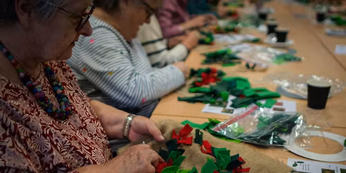 Rag rug wreath - in-person adult craft workshop