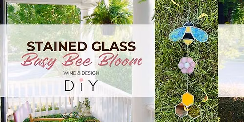 Stained Glass Busy Bee Bloom