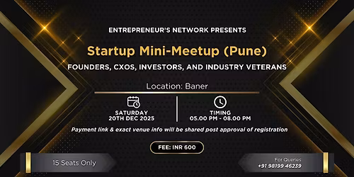 Startup Mini Meetup (Pune)