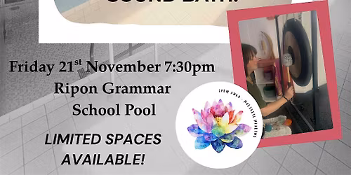 Floating Sound Bath: Ripon\u2019s ONLY Fully Immersive Water Healing Experience