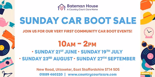 Sunday Car Boot Sales At Bateman House Care Home