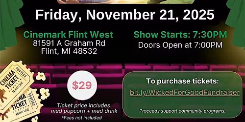 Wicked for Good Movie Fundraiser by The Ivy House and AKA Zeta Beta Omega