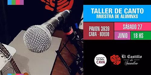 ENCUENTRO DE TALLERES DE CANTO - CULTURAL CAVA