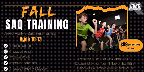 Fall SAQ Training at CBRC Health & Fitness - Session 3