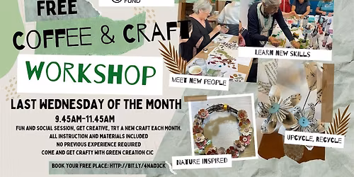 Monthly Coffee & Craft Session - Wildbrook Community Food and Growing Hub