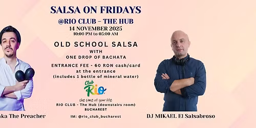 Salsa on Fridays @Rio Club - The Hub