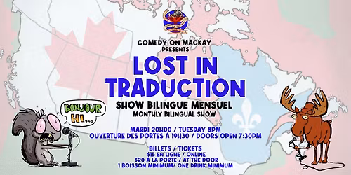 Bilingual Stand Up Comedy - Lost in Traduction - Comedy on Mackay 048