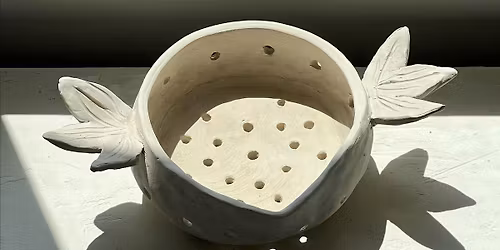 Ceramic Berry Bowl or Basket Class- Intro to Pottery Workshop