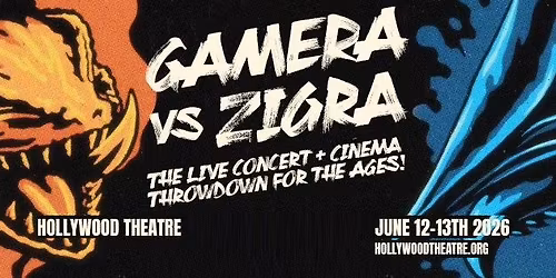 Gamera vs. Zigra - the live concert + cinema throw down for the ages!