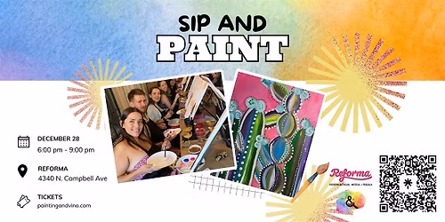 Fun Chic Cactus Paint and Sip at Reforma