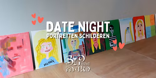 Date night, portretten schilderen - workshop