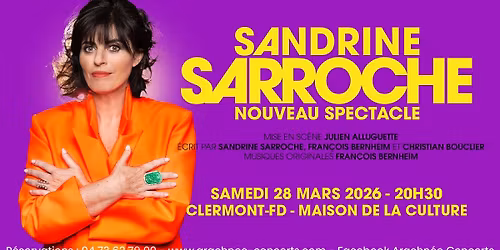 Sandrine Sarroche \u00e0 la Maison de la Culture \u00e0 Clermont-Ferrand