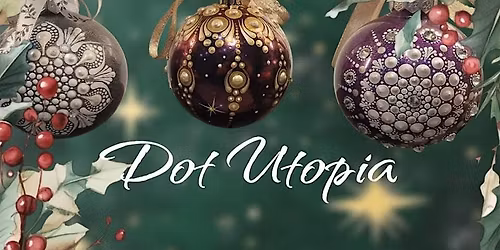 Create Stunning Dot Mandala Xmas Baubles.  A Relaxing Festive Art Evening