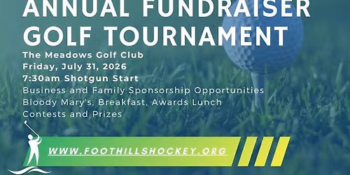 Foothills Hockey Association Fundraiser Golf Tournament