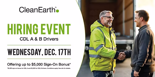 Clean Earth Hiring Event - Providence, RI