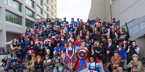 Captain America and Company Dragon Con Photo Shoot 2026