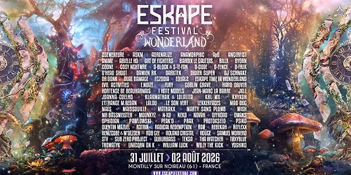 ESKAPE FESTIVAL 2026 : WONDERLAND