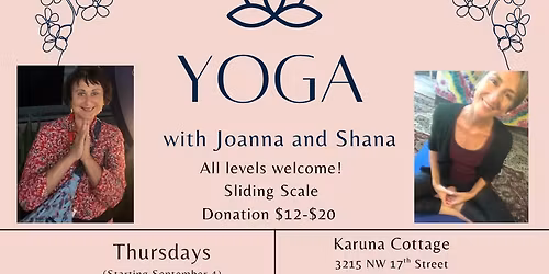THURSDAY YOGA with Joanna and Shana