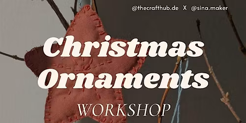 Cozy Christmas Ornament Embroidery Workshop