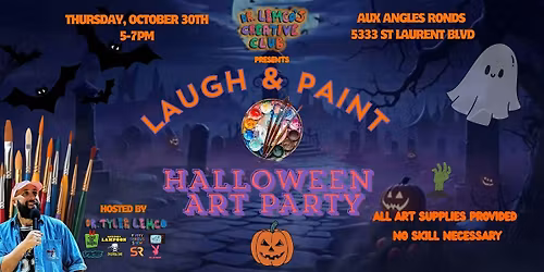 LAUGH & PAINT: Halloween Art Party || Dr Lemco's Creative Club