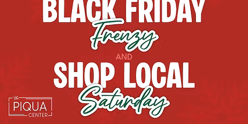 Black Friday & Shop Local Saturday