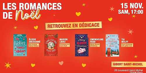 GIBERT d\u00e9dicace : les romances de No\u00ebl Hugo