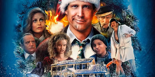 Christmas Vacation at the drive-in with a hot chocolate bar