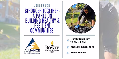 Stronger Together:  A Panel on Building Healthy & Resilient Communities